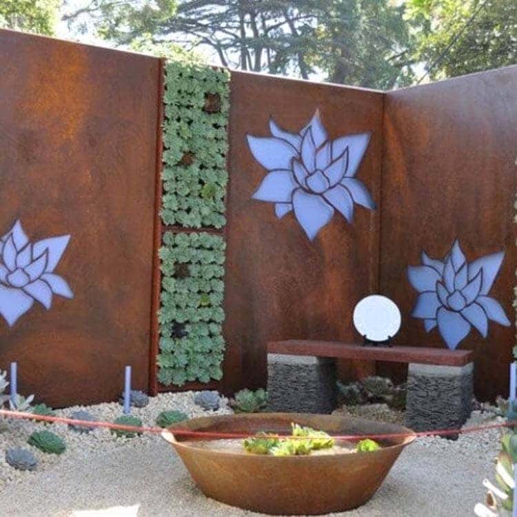 耐候钢板景观墙